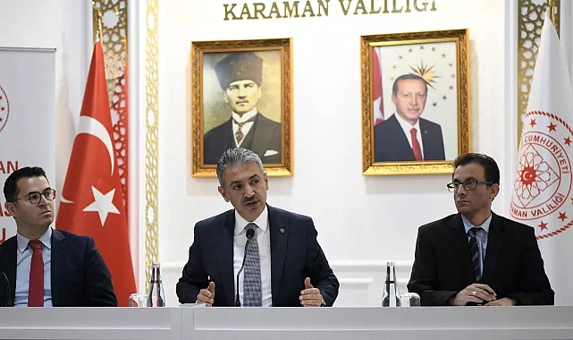 İl Koordinasyon Toplantısında Karaman’ın Kamu yatırımları değerlendirildi