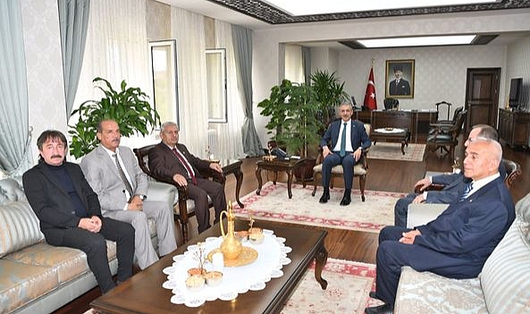 Muhtarlardan Vali Akkoyun Ve Başkan Kalaycı'ya Ziyaret