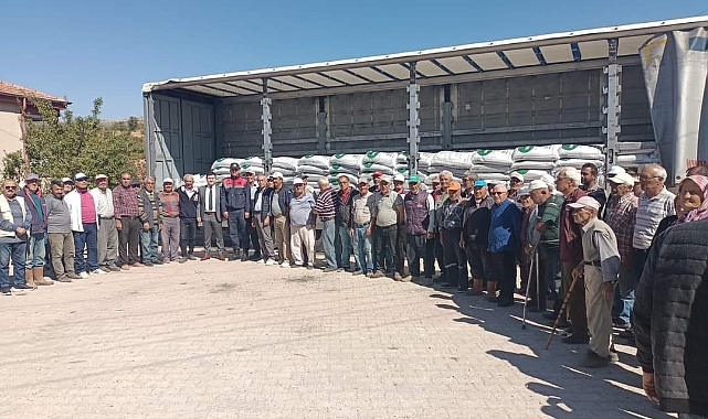 Sarıveliler’de 66 ton gübre dağıtıldı