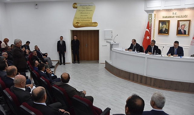 Vali Akkoyun mahalle muhtarlarıyla biraraya geldi