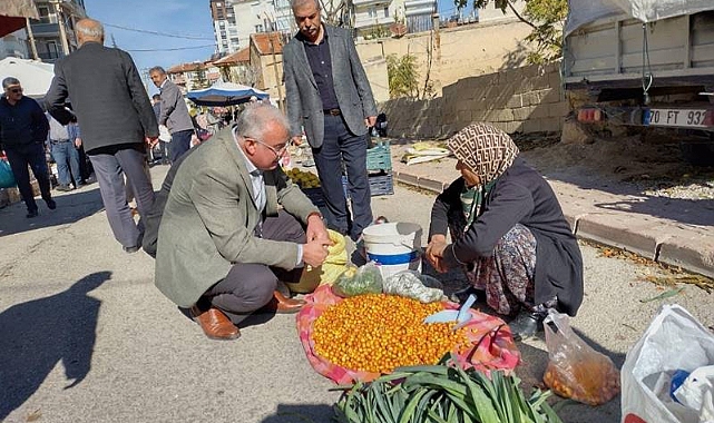 Çağlayan semt pazarlarını ziyaret etti