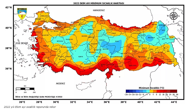 Ekim ayında İç Anadolu'nun En Sıcak Bölgesi Karaman ve Çumra oldu