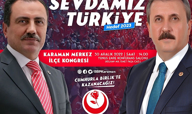 BBP Partisi Merkez İlçe Kongresi 30 Aralık’ta