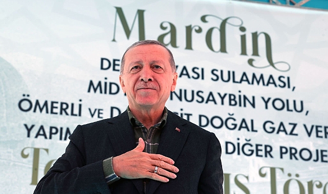 Cumhurbaşkanı Erdoğan: "Karaman-Adana-Gaziantep Hızlı Tren Projemizi, inşallah Mardin'e kadar uzatıyoruz."