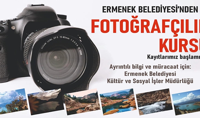 Ermenek Belediyesi’nden Fotoğrafçılık Kursu