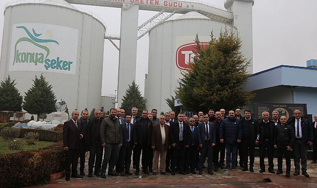 Pancar Ekicileri Kooperatiflerinin Müdürleri Konya Şeker'in Üretim Tesislerini Gezdi