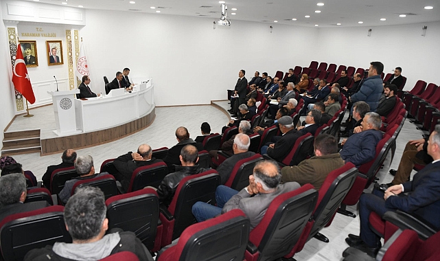 Vali Akkoyun Merkez Köy Muhtarlarıyla Bir Araya Geldi