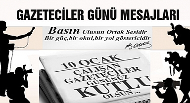 10 Ocak Çalışan Gazeteciler Günü Kutlama mesajları
