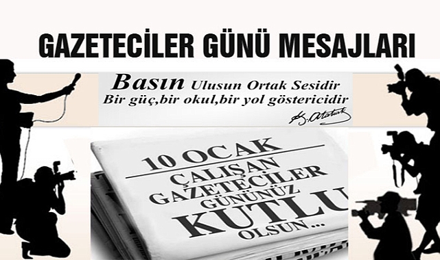10 Ocak Çalışan Gazeteciler Günü Kutlama mesajları