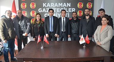 Akdoğan ve Yılmaz'dan Gazetecilere Ziyaret