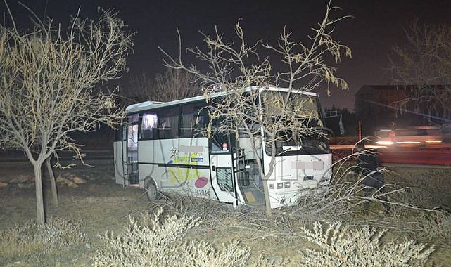 Karaman'da midibüs şarampole indi: 7 yaralı
