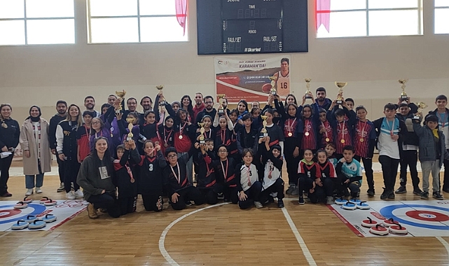 Karaman’da okul sporları küçükler floor curling müsabakaları sona erdi