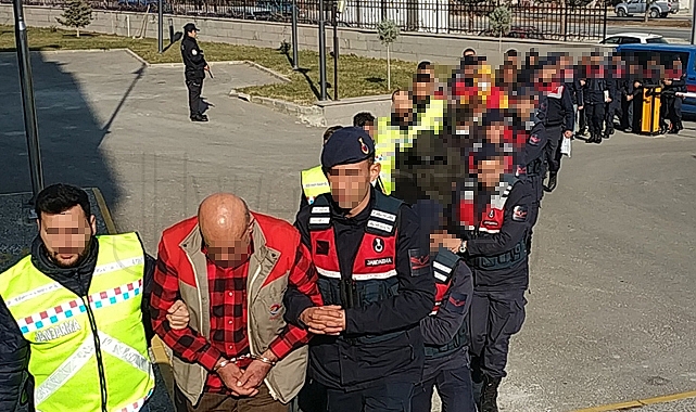 Karaman'da tarihi eser operasyonunda 18 şüpheli adliyeye sevk edildi