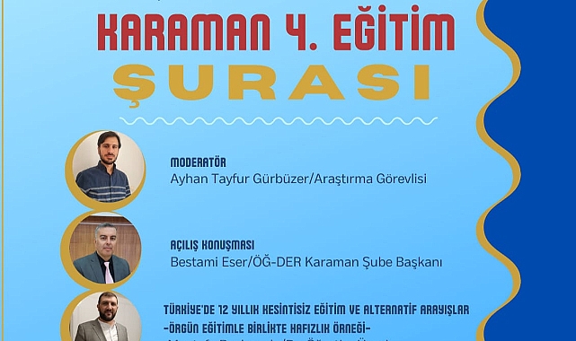 ÖĞ-DER 4. Eğitim Şûrası Düzenliyor