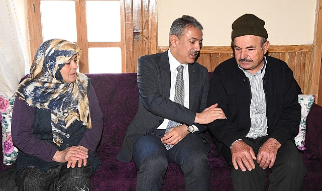 Vali Akkoyun'dan Şehit Çevik'in Baba ocağına Ziyaret