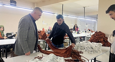 Başkan Zorlu'dan Tekstil Atölyesine Ziyaret