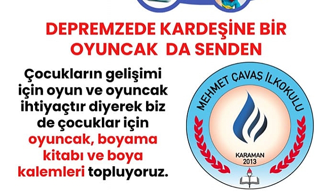 Depremzede kardeşine bir oyuncak da senden