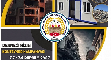 Derneklerden Depremzedeler İçin Konteyner Kampanyası