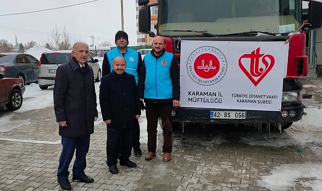 İyilik tırı Karaman’dan yola çıktı