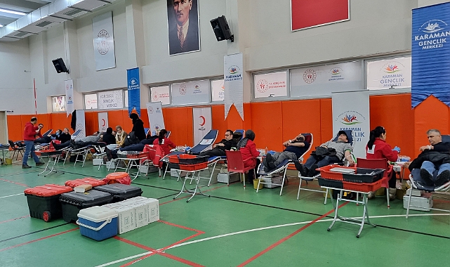 Karaman'da deprem bölgesi için kan bağışı yapılıyor