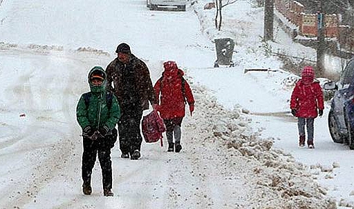 Karaman'da okullar tatil edildi