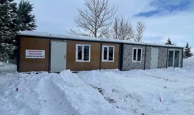 Karaman Sanayi Esnafından Deprem Bölgesine 6 Konteyner