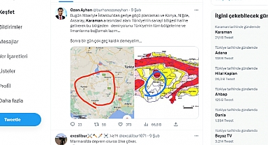 Karaman Twitter'de Gündem Oldu
