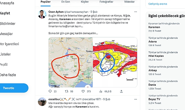 Karaman Twitter'de Gündem Oldu