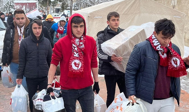 Karamanoğulları Taraftar Grubu'ndan yardım kampanyasına destek 