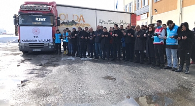 Kâzımkarabekir’den İlk Yardım Tırı Yola Çıktı