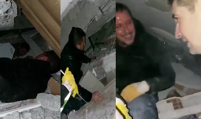 Milletvekili Eser, Enkaz Altına Girerek Bir Kişiyi Çıkardı