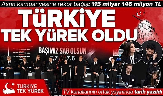 Tekyürek Yardım Kampanyasına Babaoğlu Ailesinden 1 Milyon TL Bağış