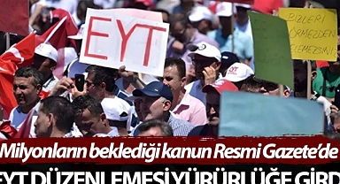 EYT Resmi Gazete’de. İşte Başvuru Süreci