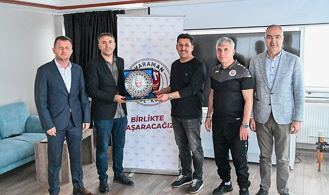 Gençlik ve Spor İl Müdürü Bebek'ten Karaman FK'ya Ziyaret
