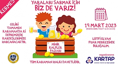 Kartap’dan ‘Minik Kalpler Pazarı’ Kermesine Davet