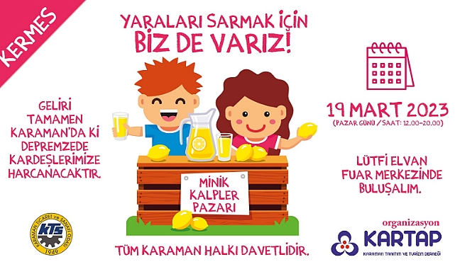 Kartap’dan ‘Minik Kalpler Pazarı’ Kermesine Davet