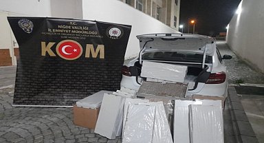 132 bin dolu makaron ele geçirildi