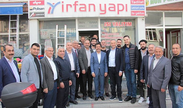 AK Parti Milletvekili Adayları Arefe Gününü Çarşı Merkezde Esnafları Ziyaret Ederek Geçirdi