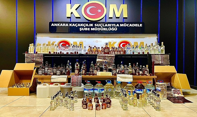 Sahte içki operasyonunda 3 kişiye adli işlem yapıldı