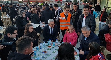 Ayrancı halkı ve protokol belediyenin iftar yemeğinde buluştu