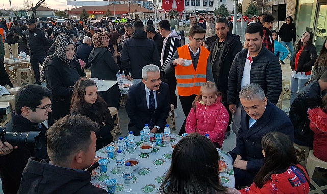 Ayrancı halkı ve protokol belediyenin iftar yemeğinde buluştu