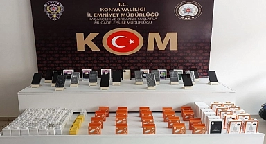 Fırına gizlenmiş gümrük kaçağı 62 telefon ele geçirildi