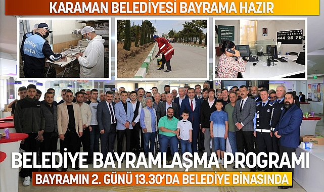 Karaman Belediyesi Bayrama Hazır