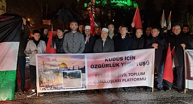Karaman'da 'Kudüs'e Destek Konvoyu' düzenlendi