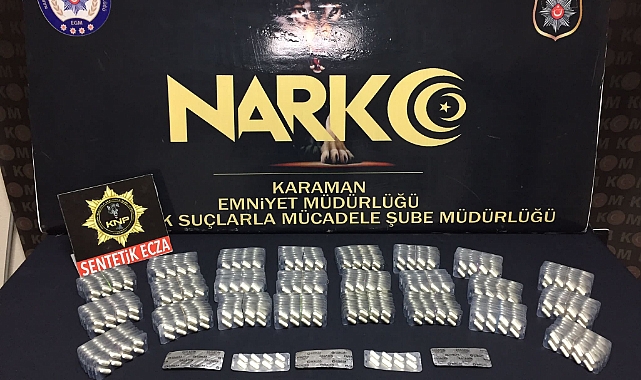 Karaman'da uyuşturucu operasyonunda 4 şüpheli yakalandı