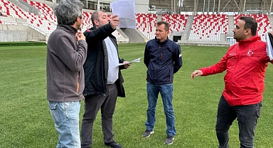 Karaman'ın Yeni Stadyumunun standartlara uygunluğu denetlendi
