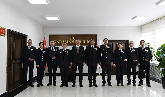 Polis Teşkilatı Vali Akkoyun'u ziyaret etti 