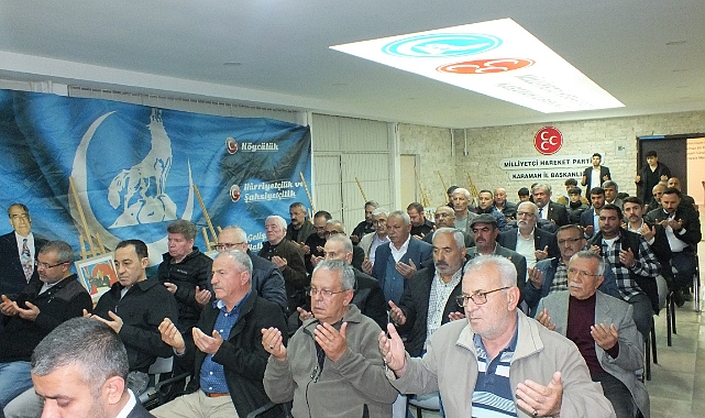 Ülkücü Hareketin merhum lideri Alparslan Türkeş Karaman’da anıldı