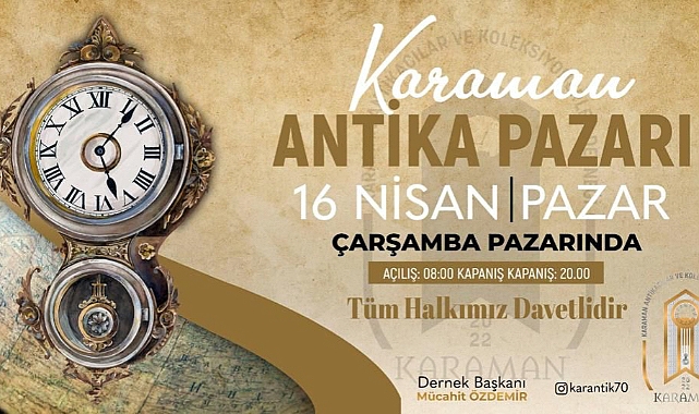 Yoğun İlgi Gören Antika Pazarı yarın yine Çarşamba Pazarında Kuruluyor .