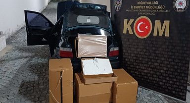 100 bin dolu makaron ele geçirildi